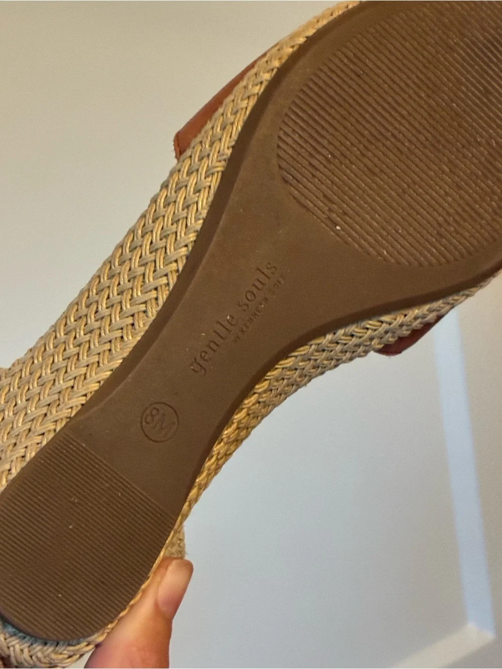 Kenneth Cole Espadrille Peep-Toe Wedges